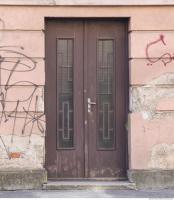 Photo Texture of Doors Double Wooden